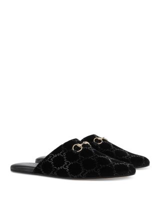 Women's GG Crystal Horsebit Mules