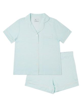 Cloud Stripe Bamboo Pajama Set
