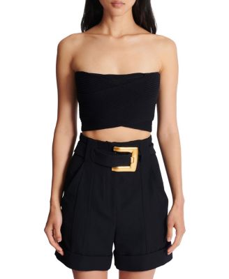  Tube-Knit Bra Top