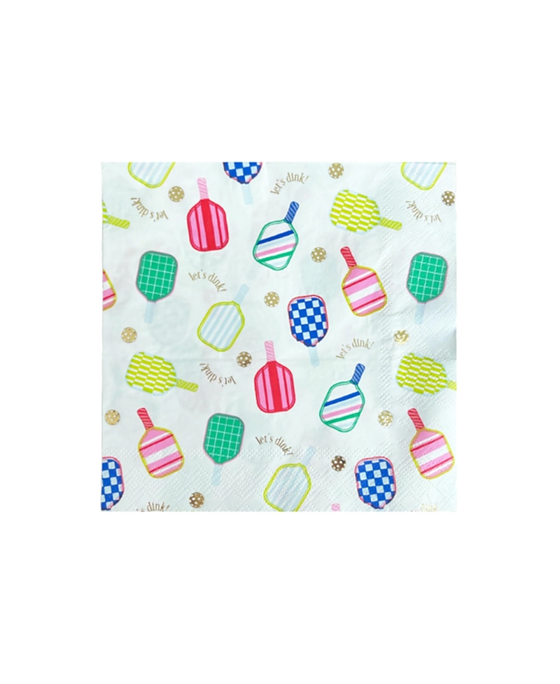 Jollity & Co. Pickleball Social Club Large Paper Napkins, Set of 16