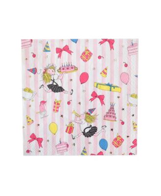  Eloise at the Plaza Birthday Pattern Large Paper Napkins, Set of 16