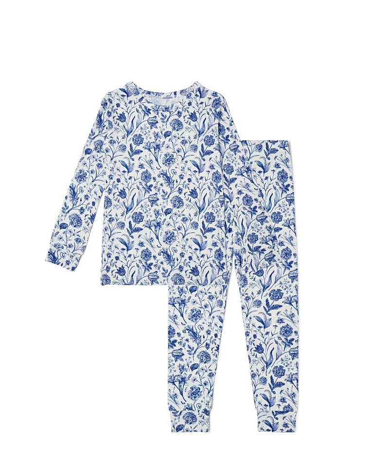 Motette Girls' Porcelain Vine Pajama Set - Baby, Little Kid