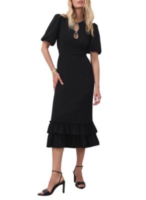 Women's Diamante Trim Midi Dress