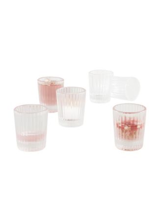  Pressed Clear Shot Glasses, Set of 6