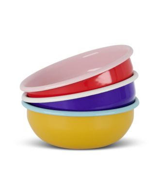 Enamel Cereal Bowl, Set of 4