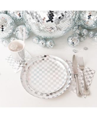 Checkered Paper Large Napkins, Set of 16