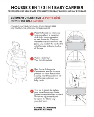 Unisex 3-In-1 Multifunction Cover for Car Seat, Stroller and Carrier - Baby