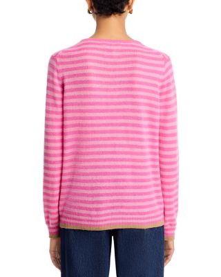 Cashmere Tipped Little Stripe Sweater