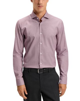 Hank Spread Collar Slim Fit Dress Shirt
