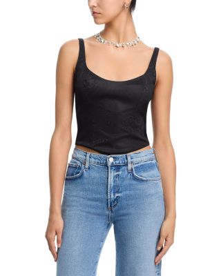 Scoop Neck Corset Top - Exclusive