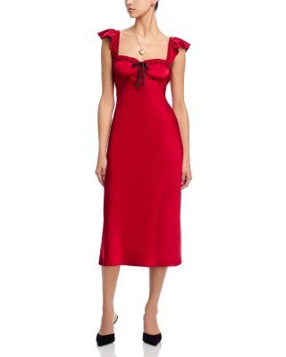 Lace Through Midi Dress - Exclusive