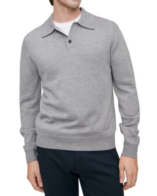 Long Sleeve Knit Polo Sweater