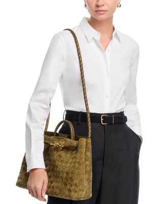 Andiamo Top Handle Bag in Suede