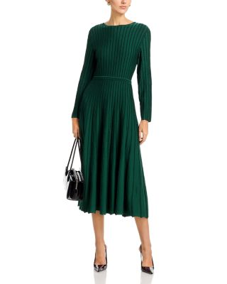 Jewel Neck Midi Dress