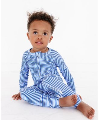  Boys' Cobalt Stripe Bamboo Sleeper - Baby