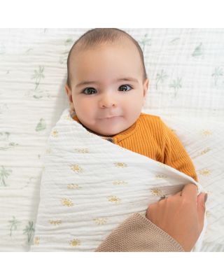  Cotton Muslin Swaddle Blankets, 4 Pack