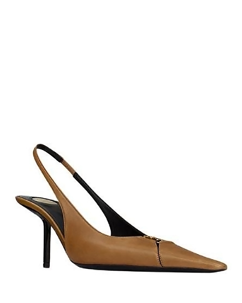 Saint Laurent Women's Babylone Breteuil Slingback Pumps