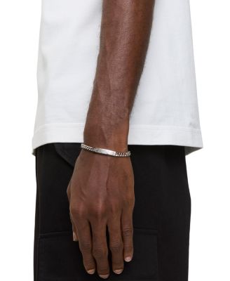 Engraved Check Chain Bracelet