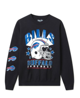  Unisex NFL Buffalo Bills Glitter Helmet Flea Market Crew Fleece