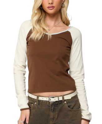 Ronie Contrast Raglan Top