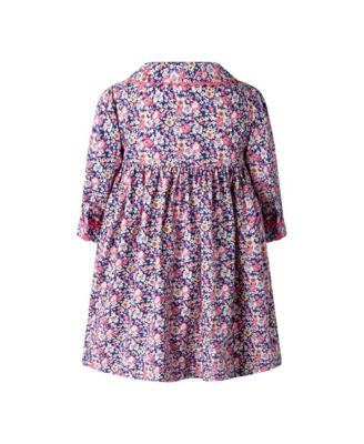 Girls' Floral Smocked Button Front Dress - Baby