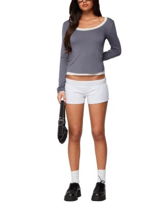 Orella Contrast Layered Long Sleeve Top
