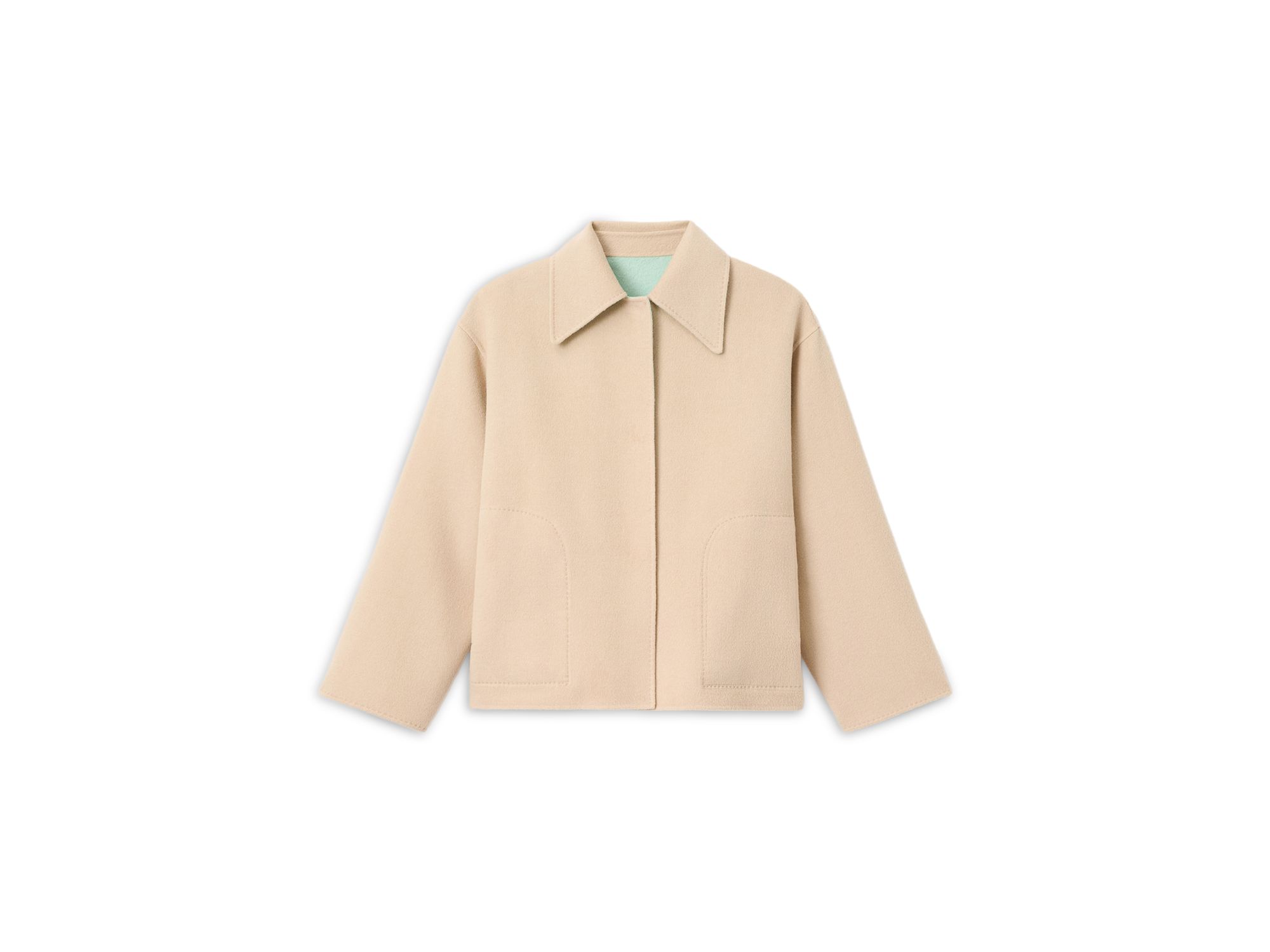 Oversized Reversible Point Collar Swing Coat — Image 5