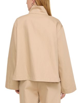 Funnel Neck Cargo Pocket Jacket