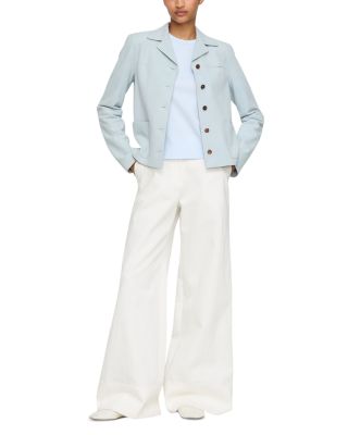 Notch Lapel Patch Pocket Jacket