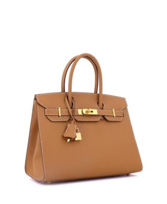 Birkin 30 Handbag Brown Epsom with Gold Hardware