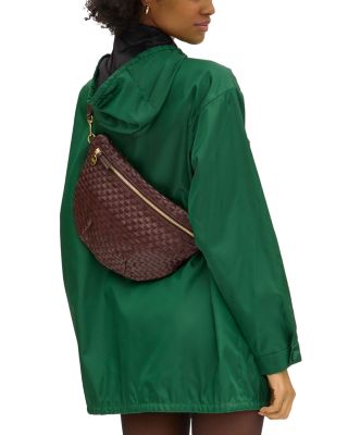 Grande Woven Checker Leather Fanny Pack