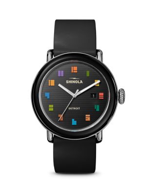 Runwell Detrola 3HD Rubber Strap Watch, 41mm