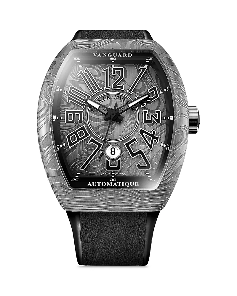 Franck Muller Vanguard Damascus Steel Watch, 44mm