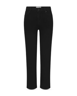 Le Sleek High Rise Straight Jeans in Black