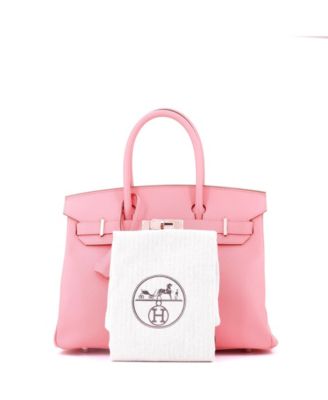 Birkin 30 Handbag Pink Epsom with Palladium Hardware