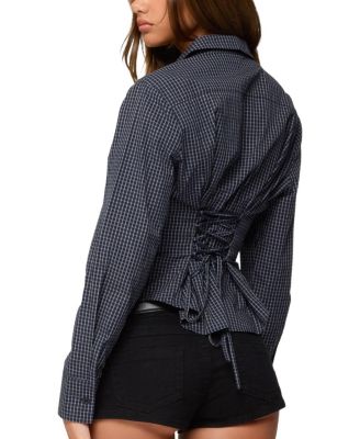  Lisbet Checkered Button Up Shirt