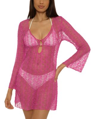 Golden Riviera Crochet Tunic Swim Cover-Up