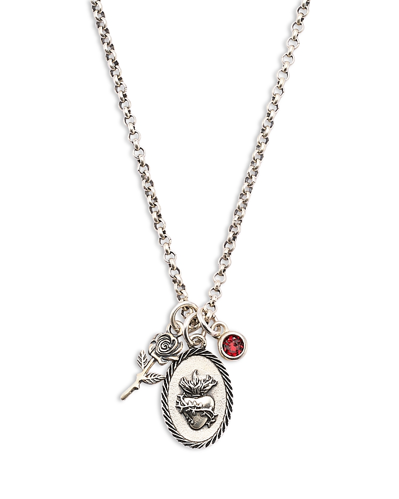 Serge DeNimes Men's Triple Charm Pendant Necklace, 18.11-20.47