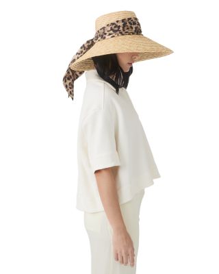 Mirabel Satin Scarf Straw Sun Hat