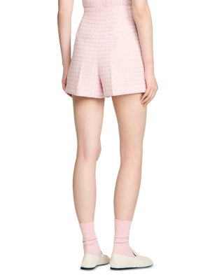 Sequin Check Tweed Shorts