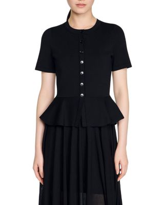 Judith Peplum Knit Maxi Dress