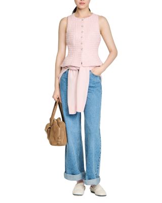 Demie Sequin Tweed Top