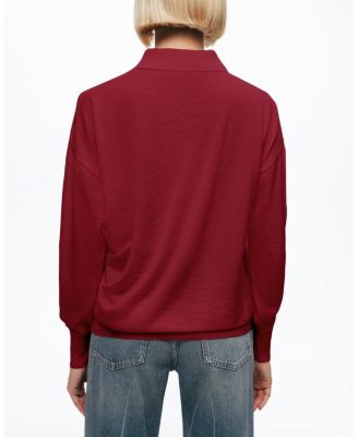  Relaxed Polo Knit Sweater