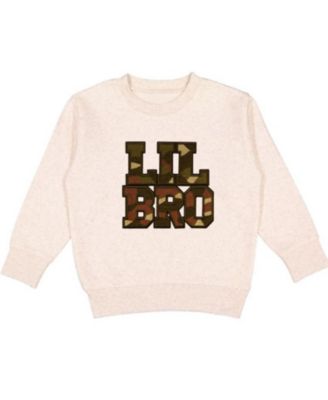 Boys' Lil Bro Camo Patch Sweatshirt - Baby, Little Kid