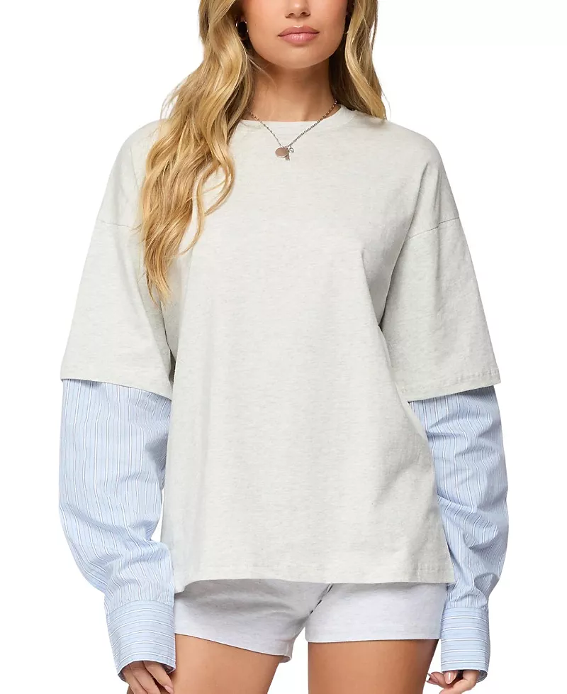 Edikted Tailor Oversized Layered Top