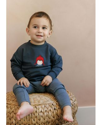  Unisex French Terry Autumn Kids Collection Sweatshirt and Leggings -Baby