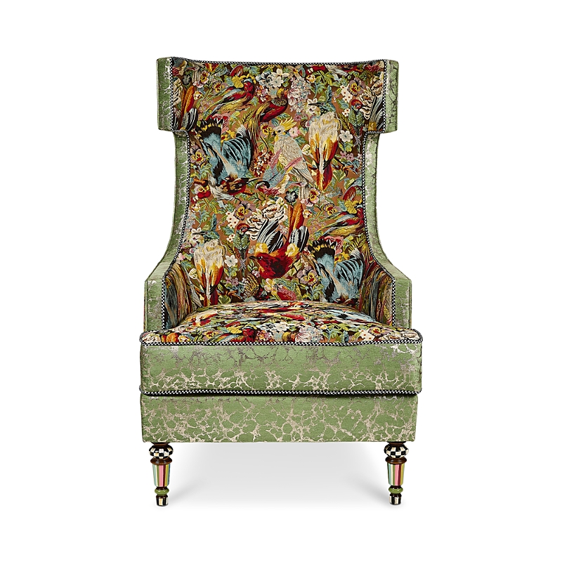 MacKenzie-Childs Birdsong Wingback Chair