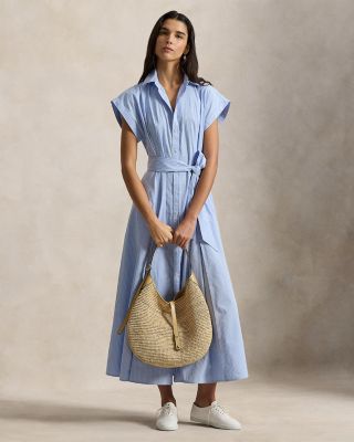 Polo ID Raffia Shoulder Bag