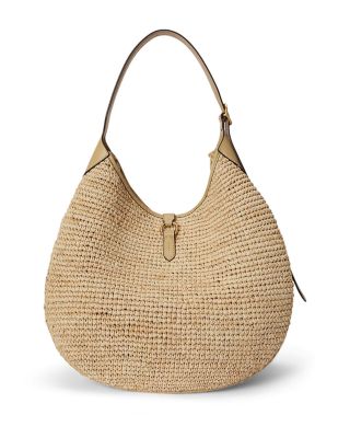 Polo ID Raffia Shoulder Bag