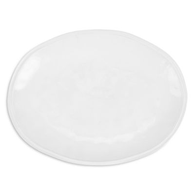 Aria White Oval Platter
